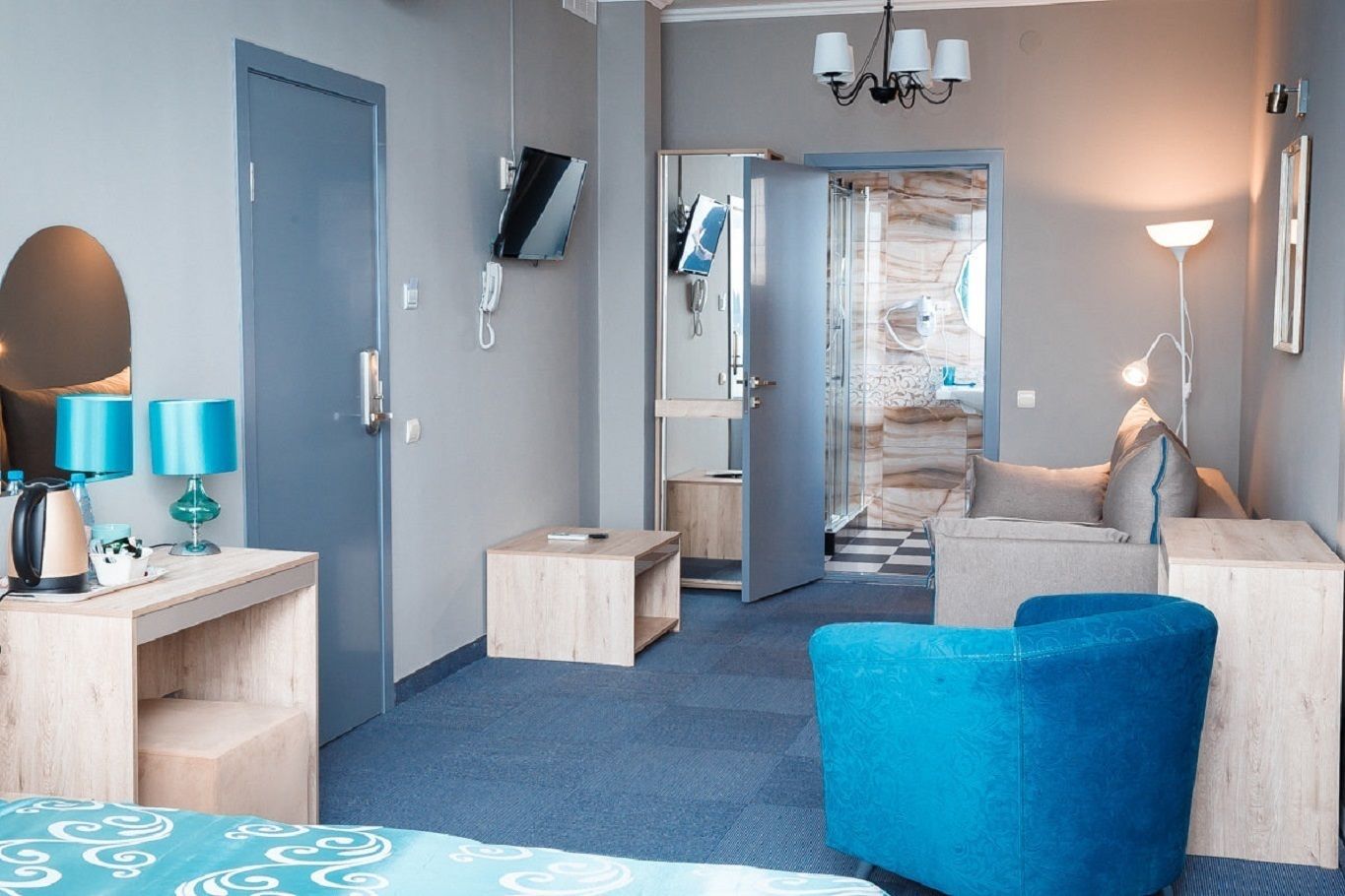 Deluxe-huone | Oleskelualue | LCD-televisio