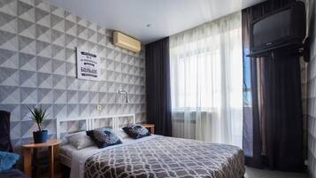 Comfort-Apartment | 1 Schlafzimmer, schallisolierte Zimmer, Bügeleisen/Bügelbrett