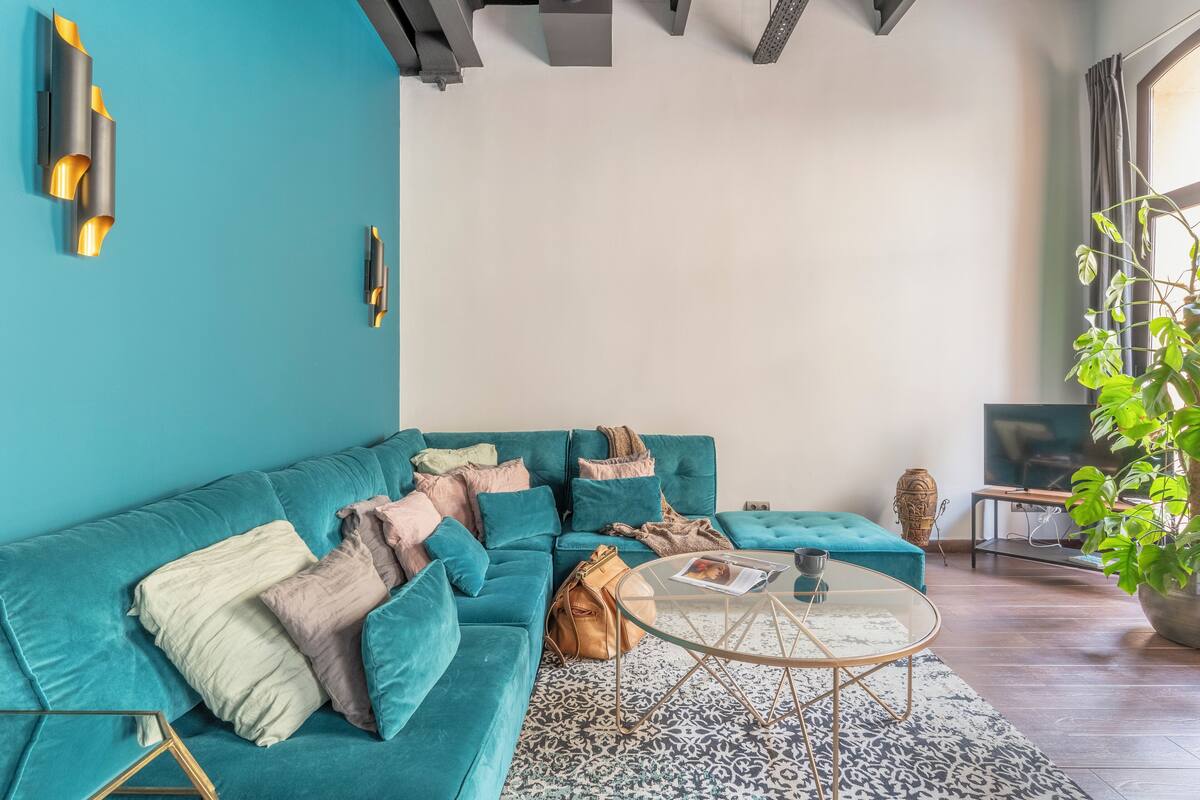 Appartement, 3 chambres, terrasse | Aire de séjour | Téléviseur à écran plat