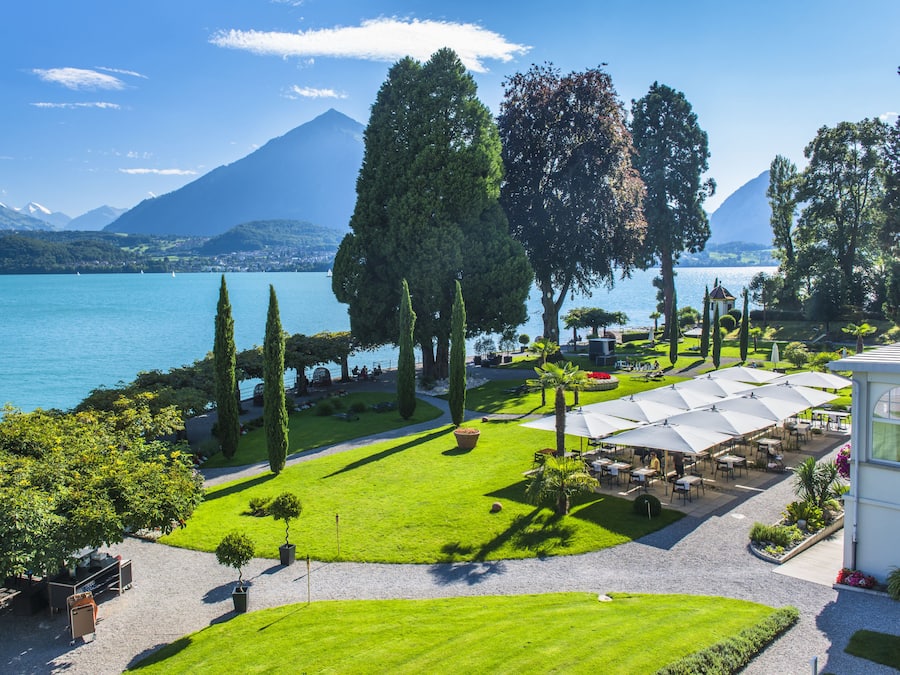 Blick von der Unterkunft