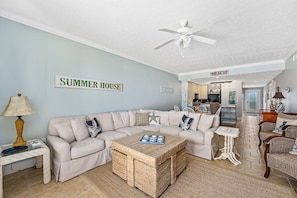 TV, fireplace, books - June 20-22 Reduced! Oceanview, Pool, Sauna & Jacuzzi! Steps to the Beach! (Mexico Beach)