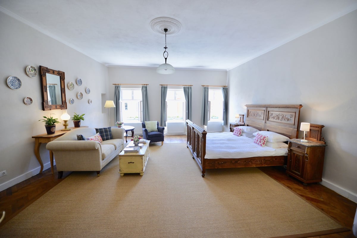 Deluxe appartement | Lakens van Egyptisch katoen, luxe beddengoed, individueel gedecoreerd