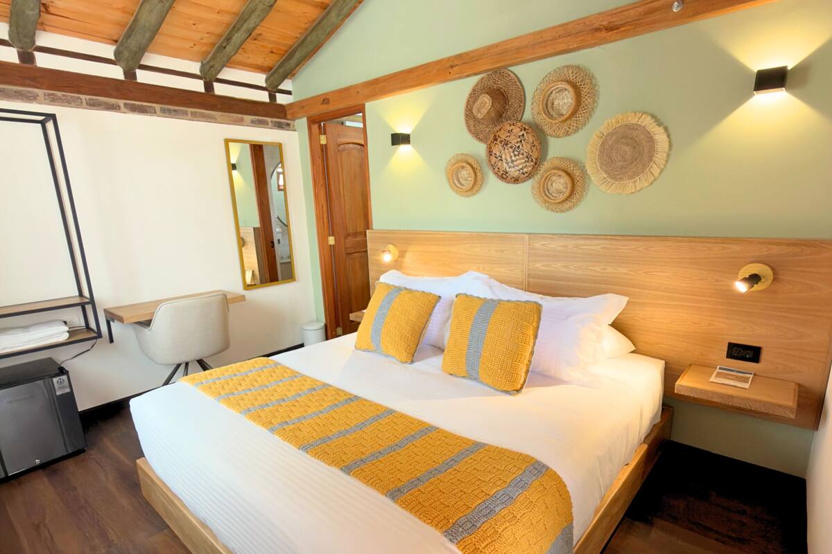 Down duvets, desk, iron/ironing board (on request), free WiFi