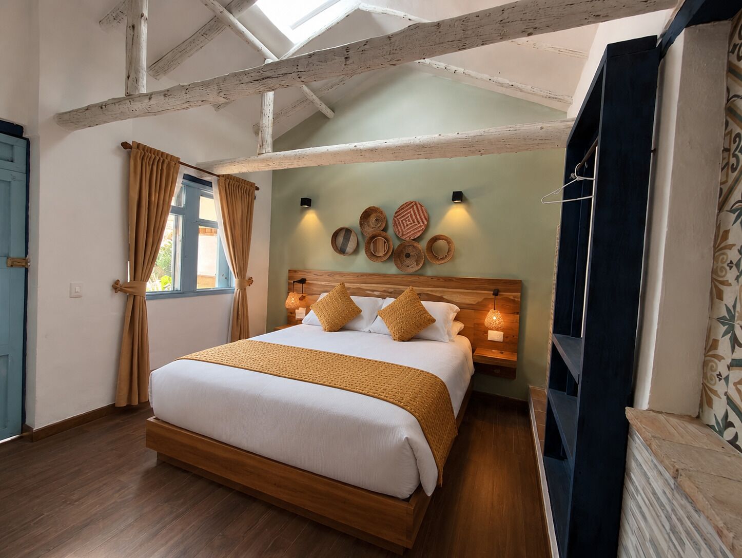 Deluxe Double Room, Courtyard View | Down duvets, individually decorated, desk, iron/ironing board