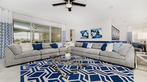Premium House, 5 Bedrooms, Private Pool (1781SP) | Living room | Flat-screen TV, video-game console