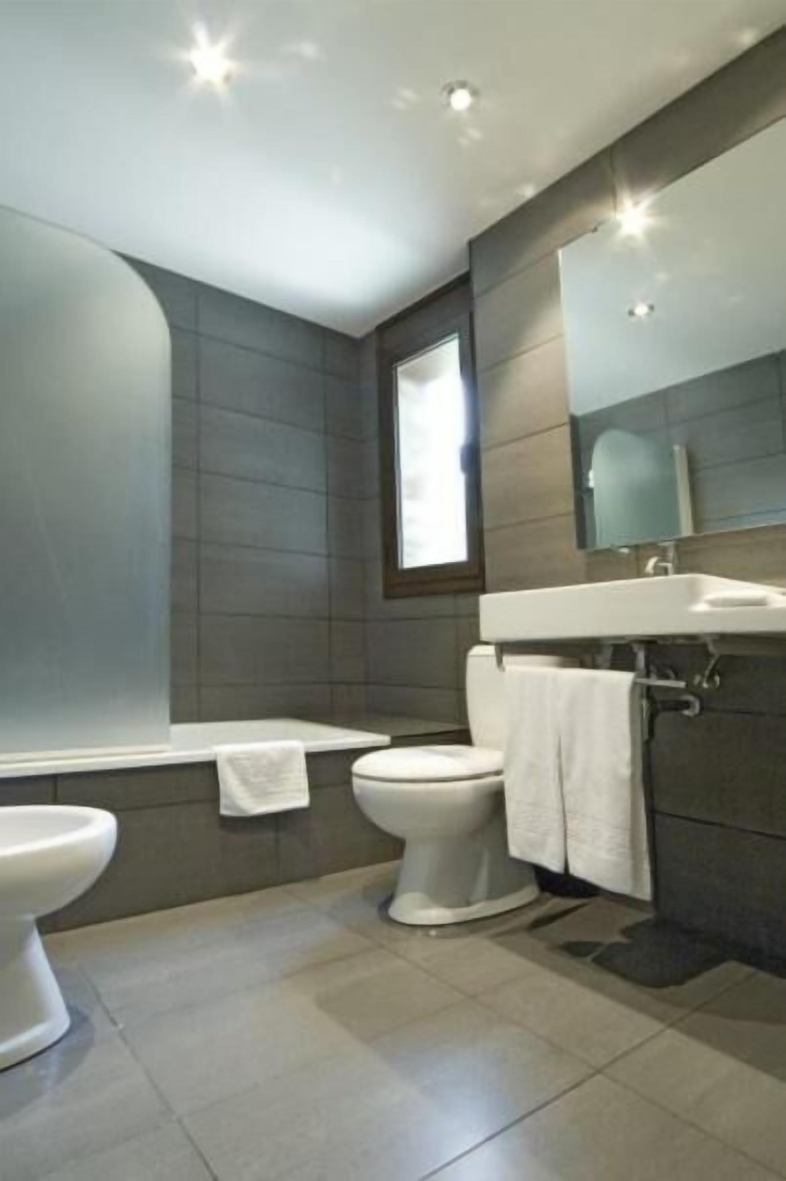 free toiletries, hair dryer, towels