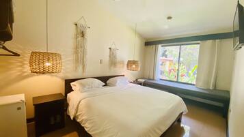 Hypo-allergenic bedding, down duvets, individually decorated