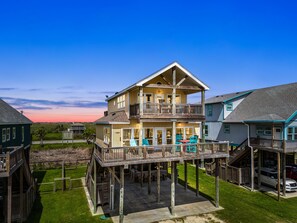 Exterior - 4BR Home | Hot Tub, Game Room & Ocean Views (Bolivar Peninsula)