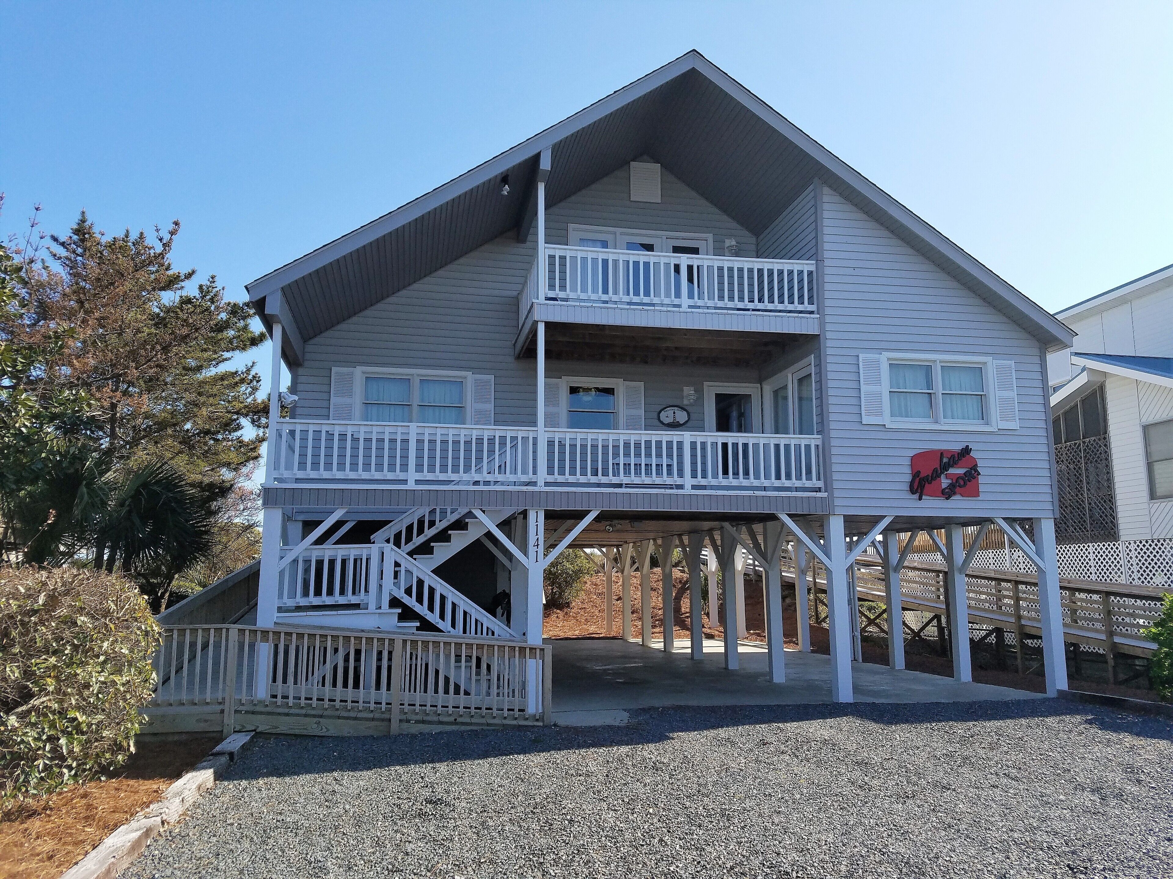 Oceanfront House 5BR/3BA Ramp No Steps Newly Updated WiFi Linens Included 