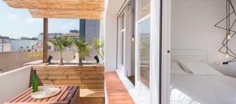 Nydelig penthouse med sjøutsikt