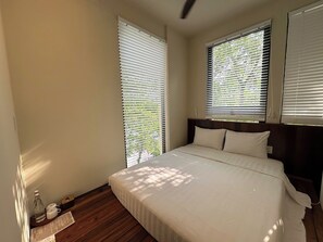 Economy Room | Premium bedding, pillow-top beds, desk, laptop workspace - Soleil House (Hue)