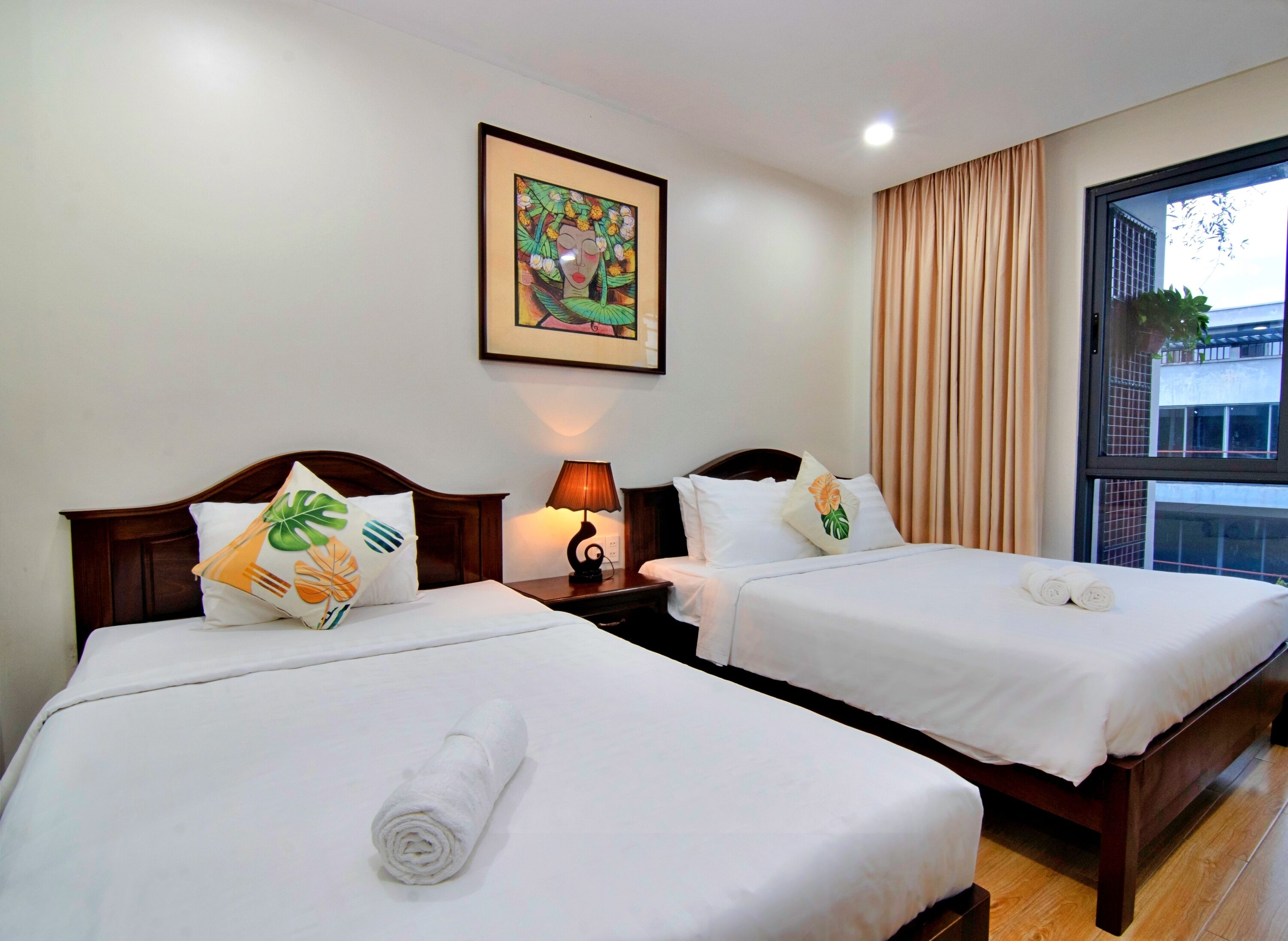 deluxe double or twin room, balcony | premium bedding, desk, laptop workspace, blackout curtains