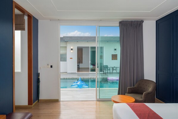 Four Bedrooms Pool Villa | Zimmersafe, schallisolierte Zimmer, kostenloses WLAN, Bettwäsche