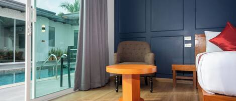 Four Bedrooms Pool Villa | Brankas, kedap suara, Wi-Fi gratis, dan seprai linen