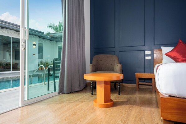 Four Bedrooms Pool Villa | セーフティボックス (室内)、防音設備、WiFi (無料)、ベッドシーツ