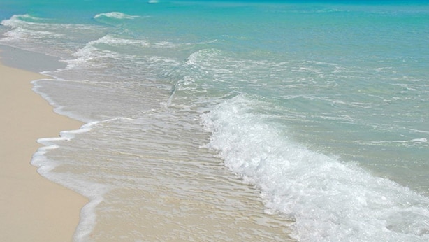 A beach with clear turquoise water and gentle waves. - 204 Palacio, low floor professionally decorated gulf front condo!  (Pensacola)