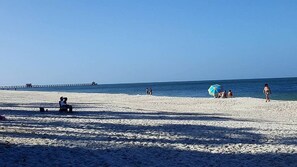 Sun-loungers, beach towels