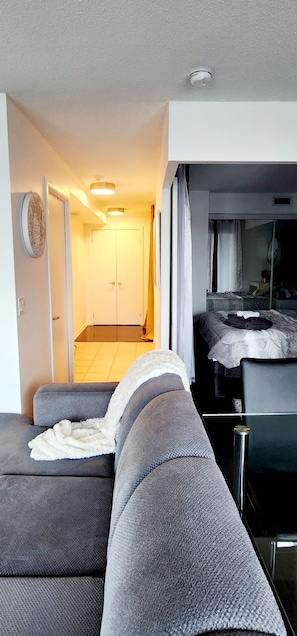 2 bedrooms, blackout drapes, iron/ironing board, free WiFi