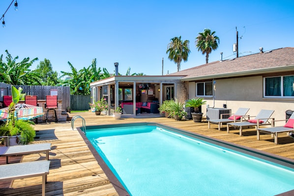 Udendørs pool, opvarmet pool