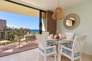 Dining - Spacious 2BD Condo wAC Ocean Views Pool - Kaanapali Shores 613 (Lahaina)