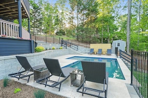 A heated pool