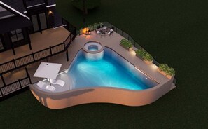 A heated pool