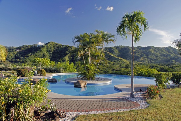 Beautiful Infinity Pool with stunning hillside views