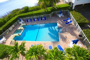 Outdoor pool - 3 Bedroom 2 Bath Ocean view Condo with Full Kitchen, Covered Parking (Stock Island)