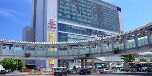 Vue sur la ville depuis l’hébergement 