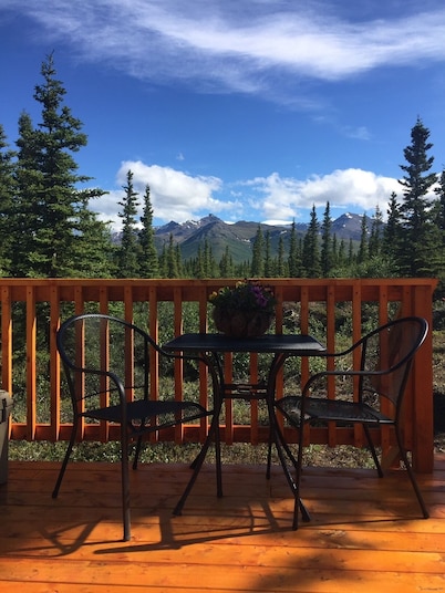 Clean & quiet cabin with stunning mountain views