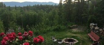 マウンテンビスタリトリート、素晴らしい景色、プライベートエントランスとリビングエリア