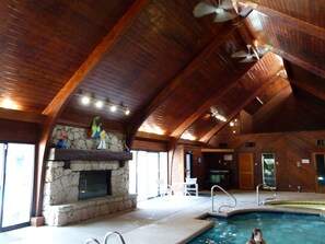 Indoor pool, a heated pool