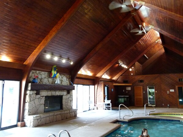 Indoor pool, a heated pool