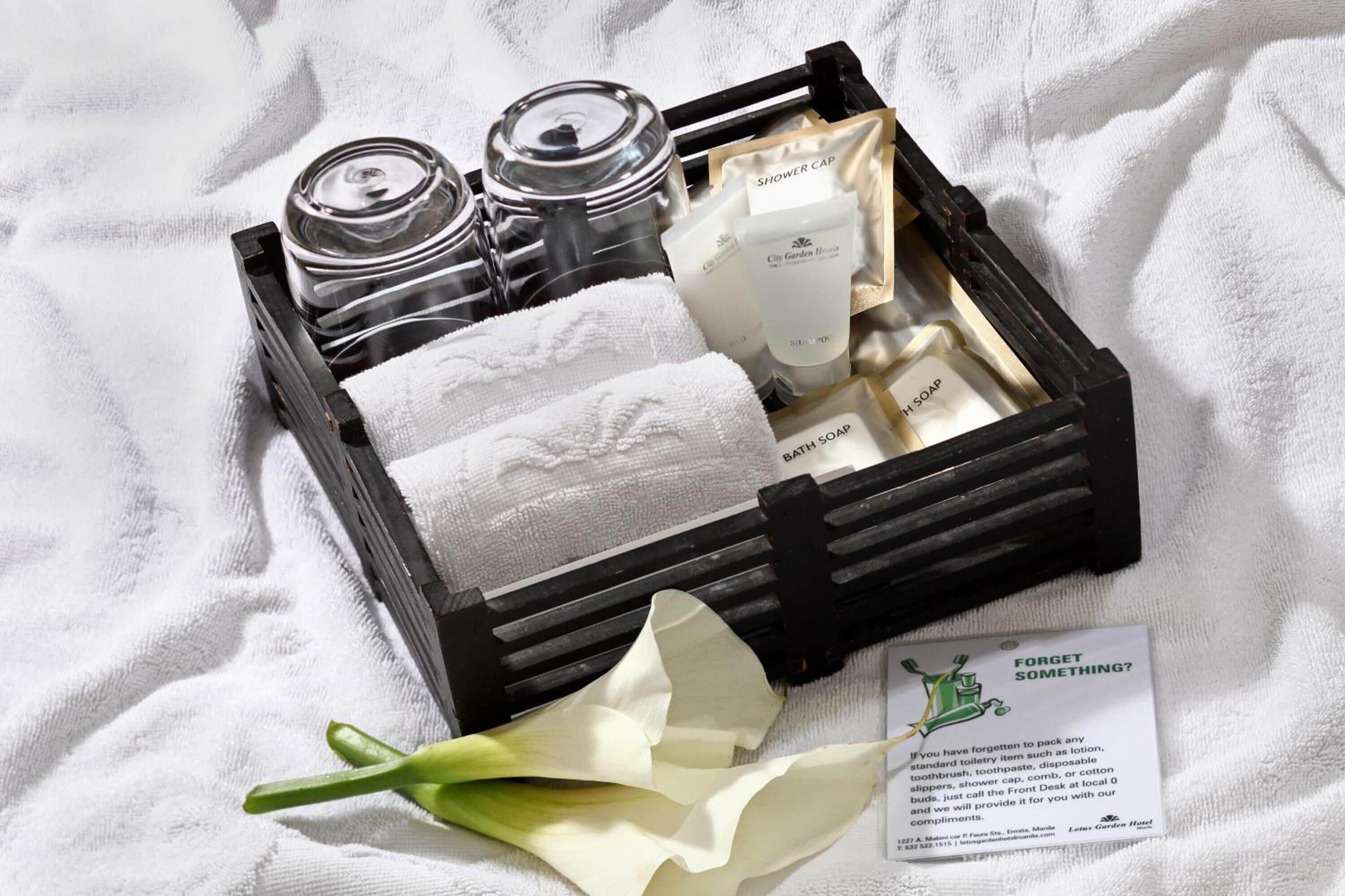 shower, free toiletries, hair dryer, bidet