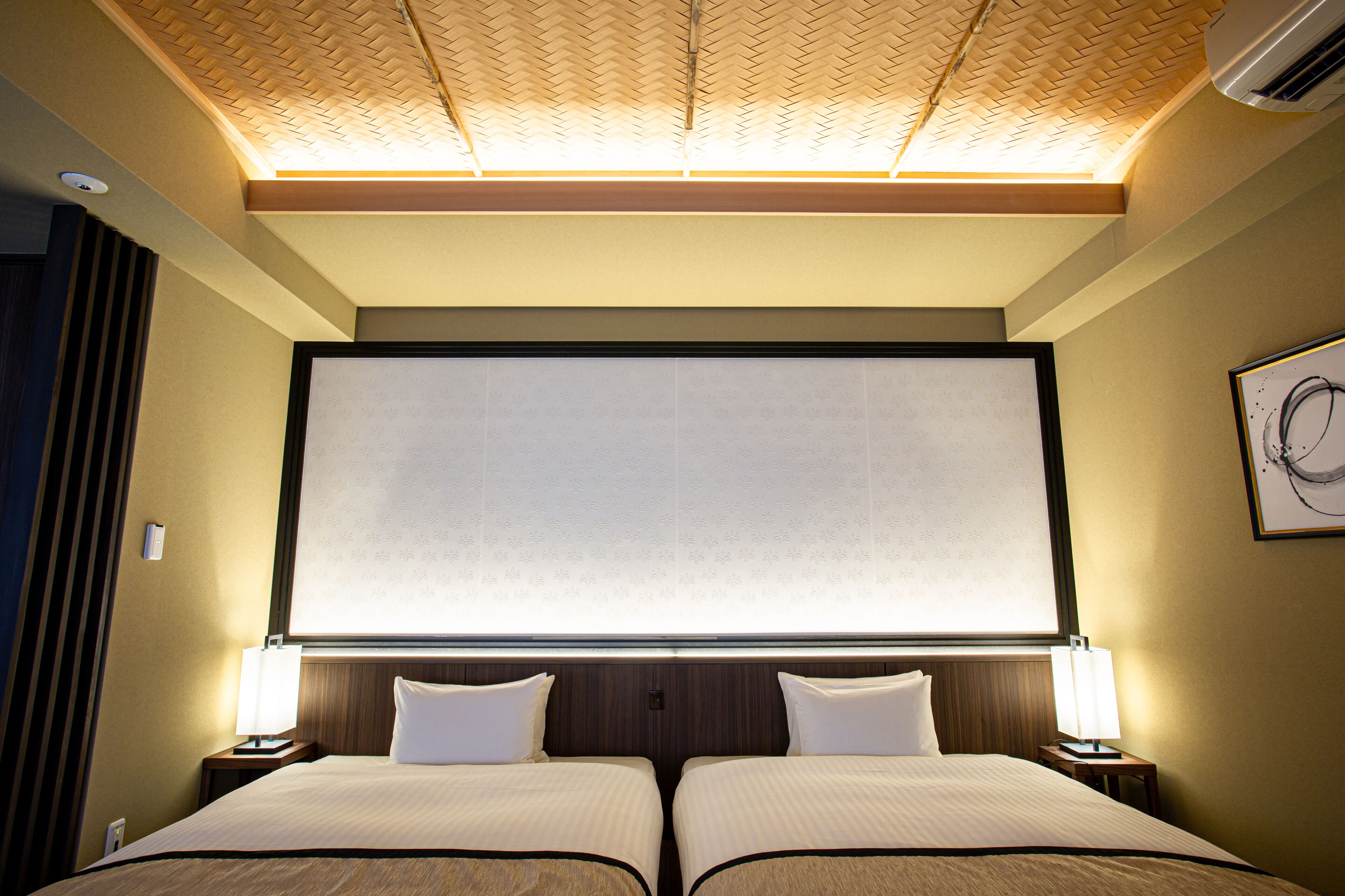 hauza premium suite room | desk, laptop workspace, blackout curtains, iron/ironing board