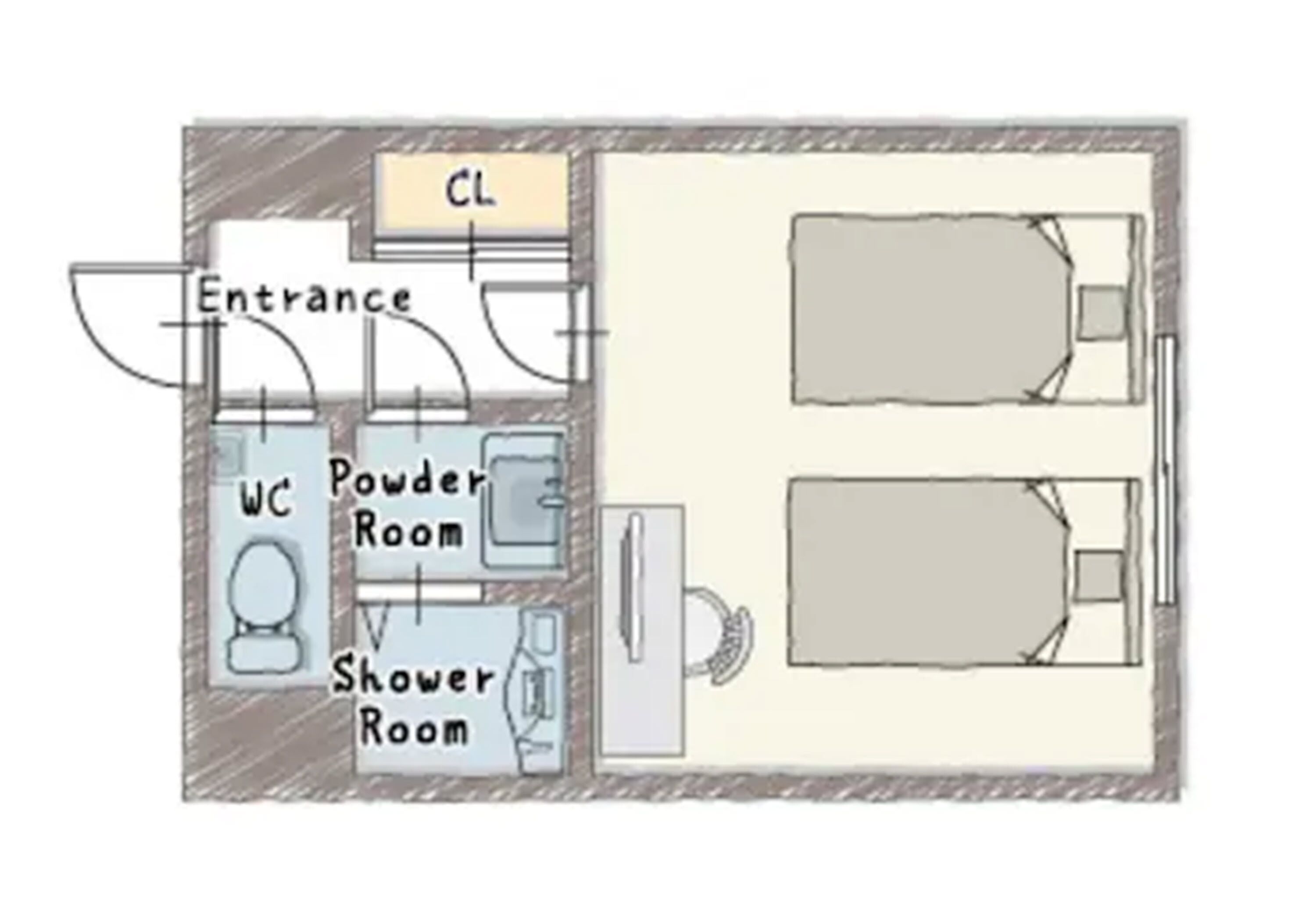superior twin room | desk, laptop workspace, blackout curtains, iron/ironing board