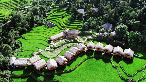 Utsikt over resort