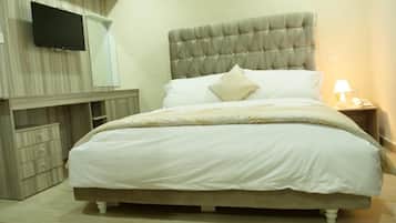 Premium bedding, down duvets, memory-foam beds, minibar