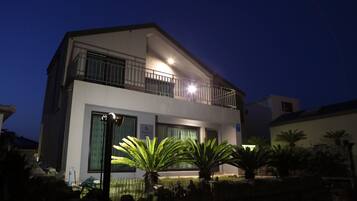 Front of property – evening/night