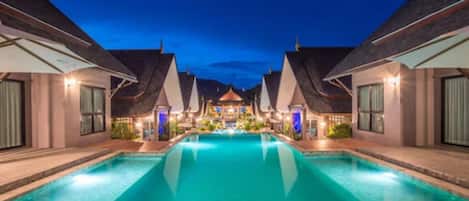 Villa, 2 Bedrooms, Pool Access | 2 bedrooms, premium bedding, minibar, in-room safe