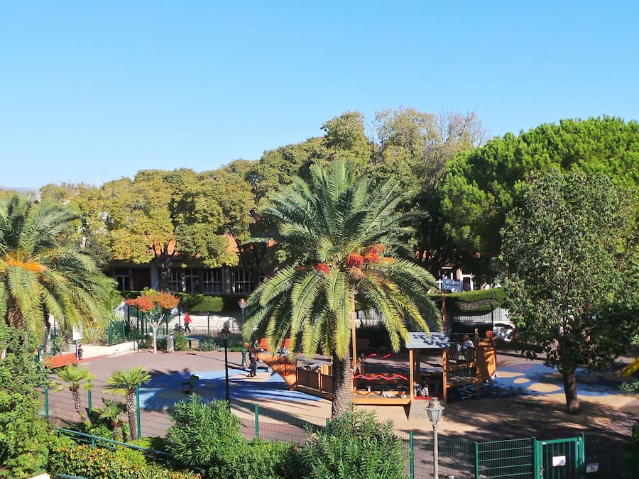 Blick von der Unterkunft