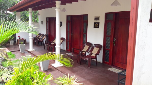 Front of property – evening/night