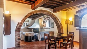 Superior Apartment, 1 Bedroom, Patio, Ground Floor | Living area - Agriturismo Bio Fattoria Casetta (Gavorrano)