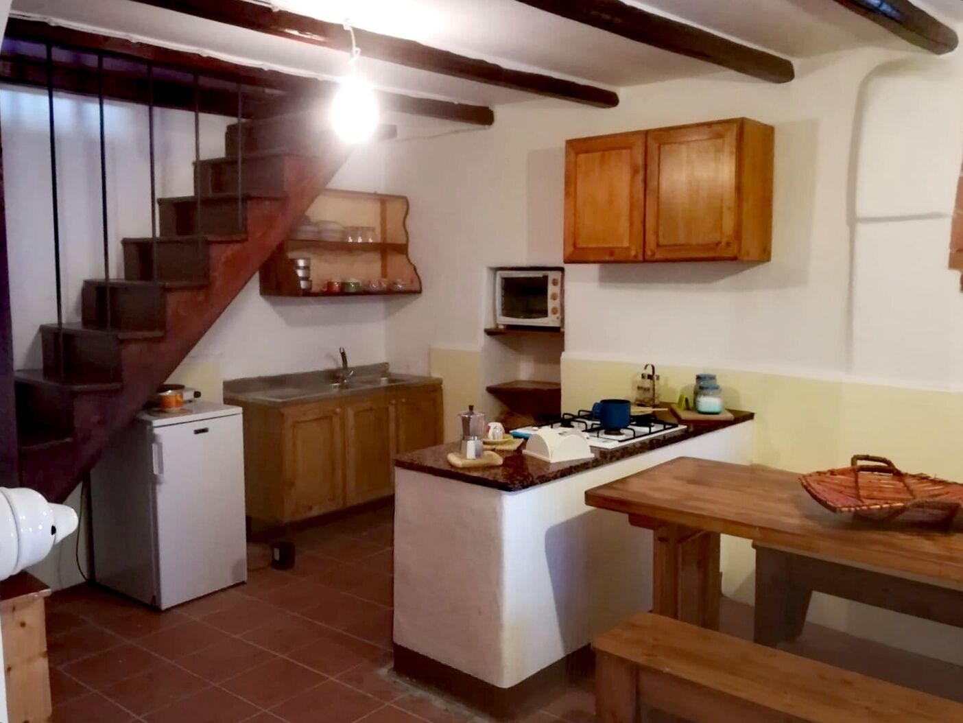 Traditional-Haus, 1 Schlafzimmer, Balkon | Eigene Küche | Kühlschrank, Herdplatte, Kochgeschirr/Geschirr/Besteck
