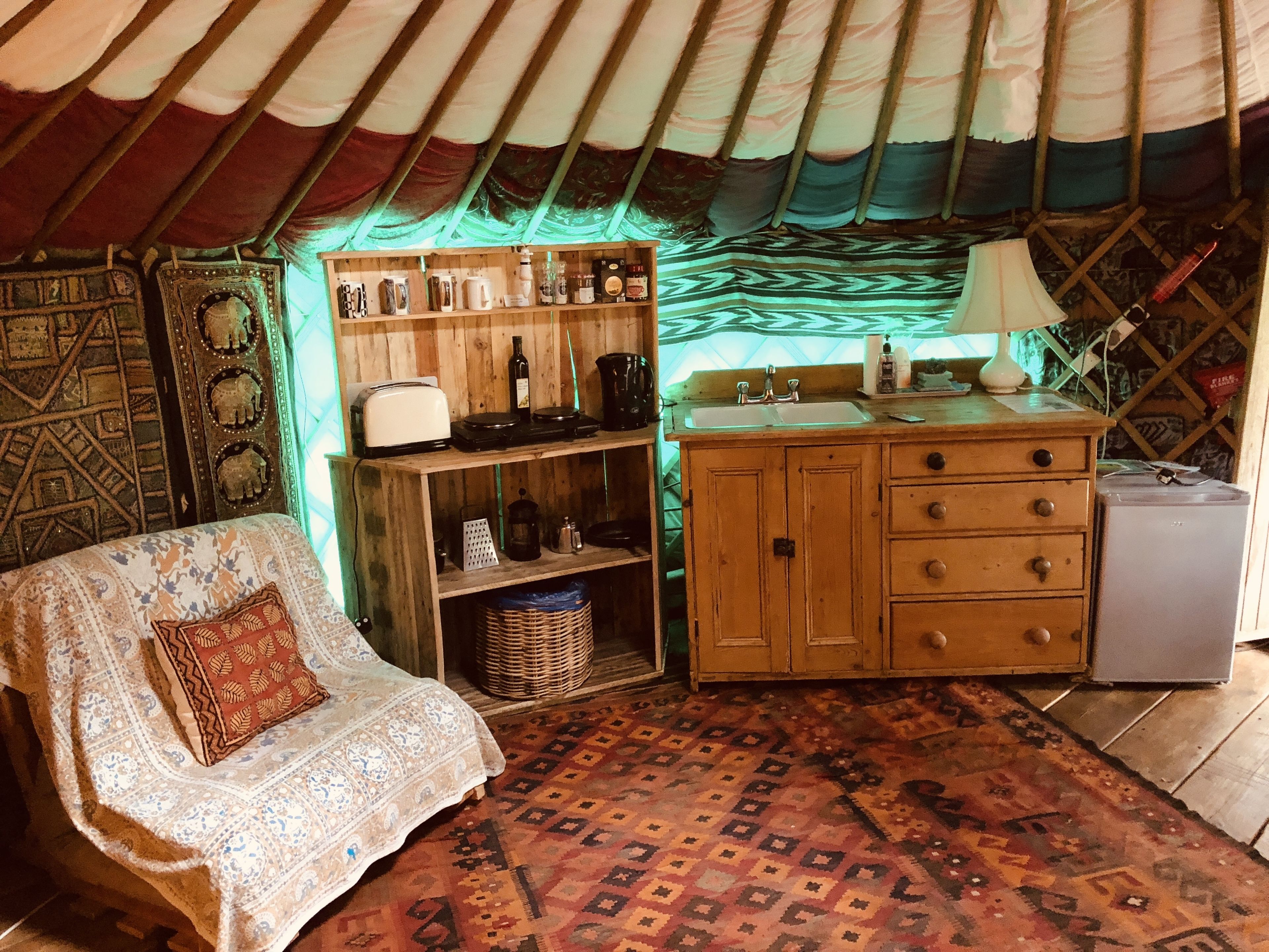 Romantic Tent, Multiple Beds, Non Smoking | Private kitchenette | Fridge, electric kettle