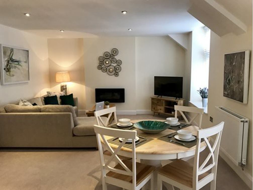 Apartment, 2 Bedrooms | Living area | Flat-screen TV