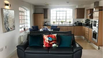 Apartment, 2 Bedrooms | Living area | Flat-screen TV