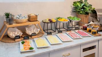 Gratis frukostbuffé varje dag