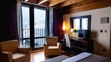 Premium bedding, down comforters, blackout drapes, soundproofing