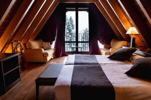 Premium bedding, down comforters, blackout drapes, soundproofing